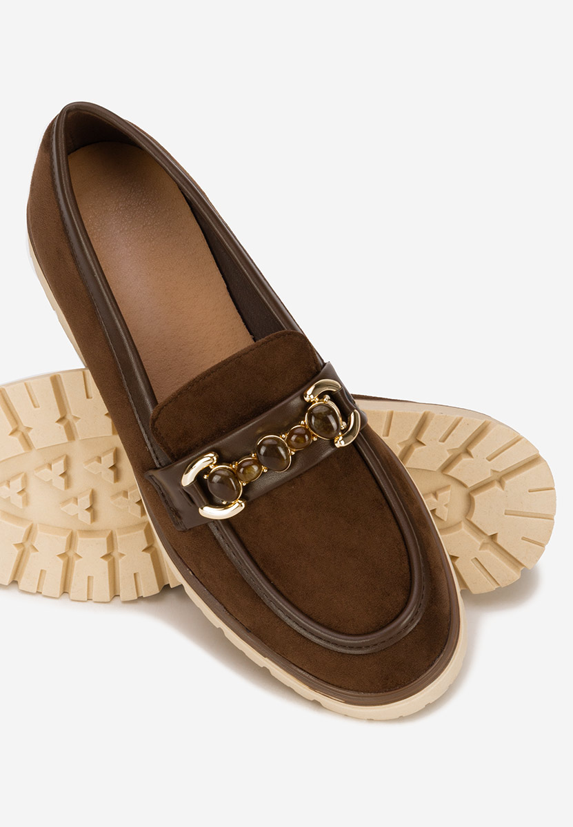 Mocasini dama Amberlin maro