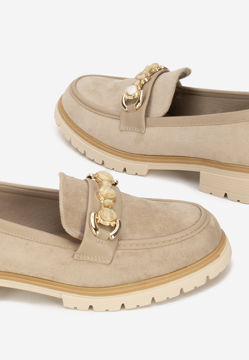 Mocasini dama Amberlin kaki