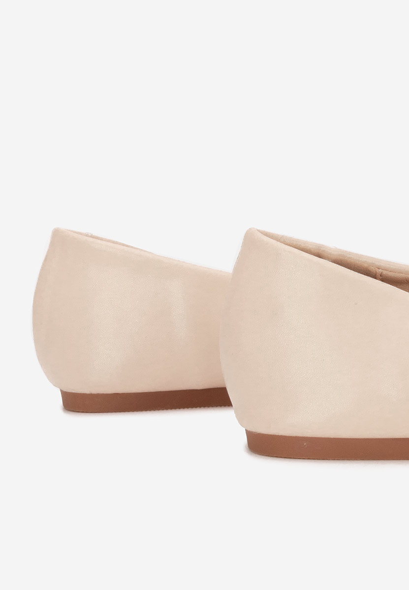 Balerini cu varf ascutit Izaura bej