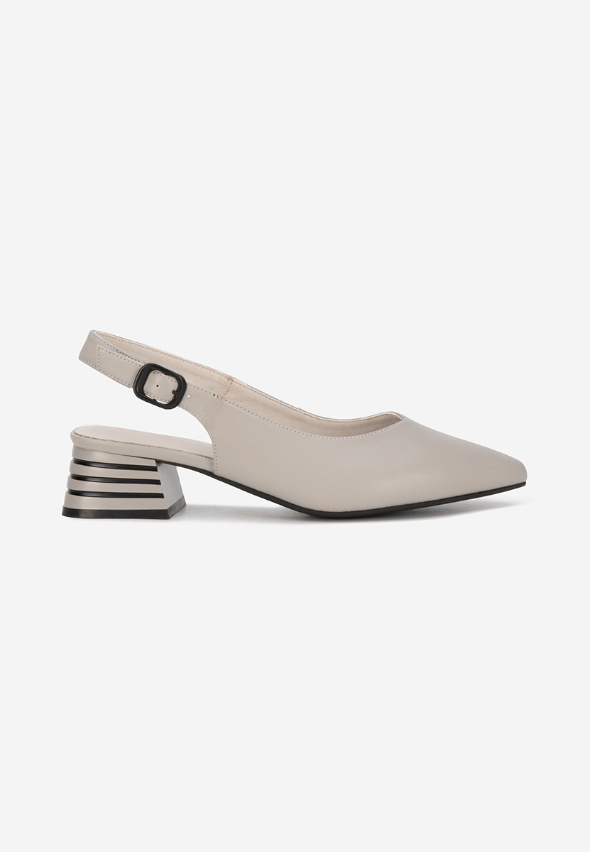 Pantofi slingback Ranina gri