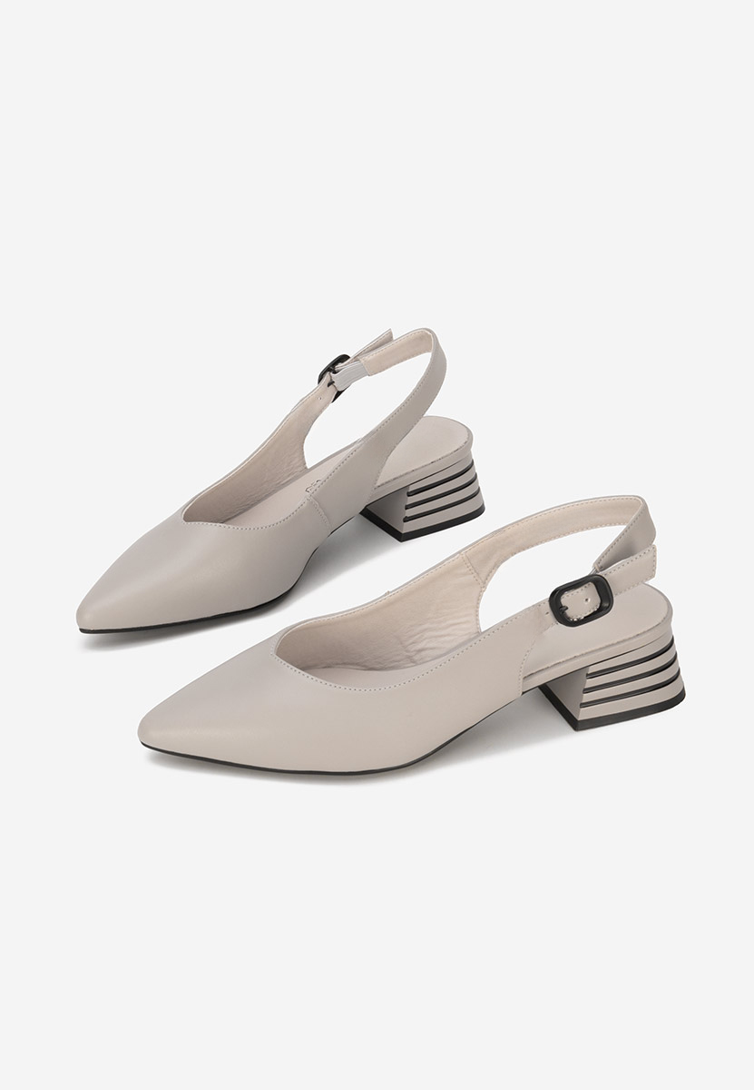 Pantofi slingback Ranina gri