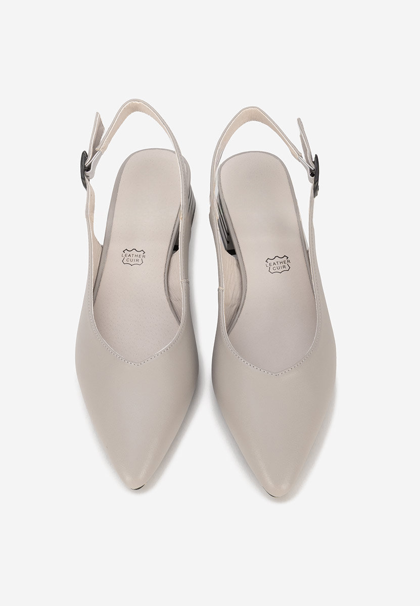 Pantofi slingback Ranina gri