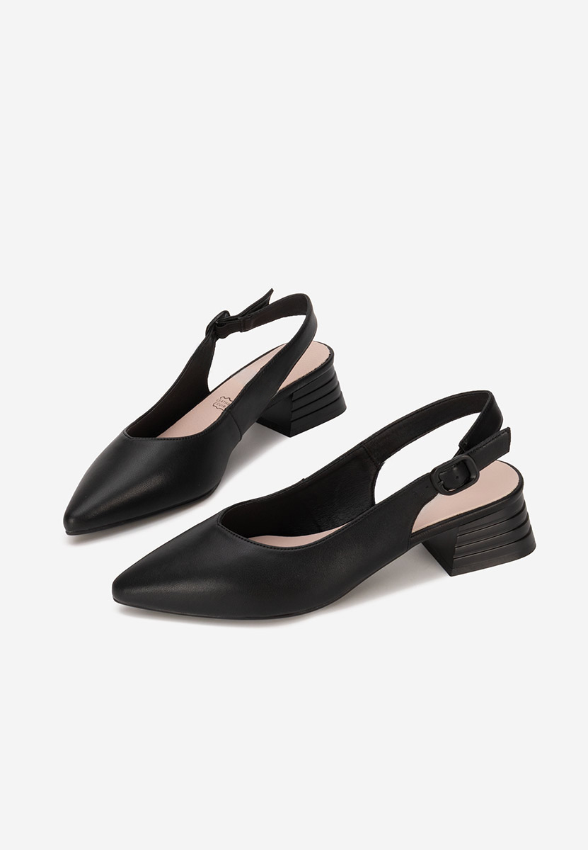 Pantofi slingback Ranina negri