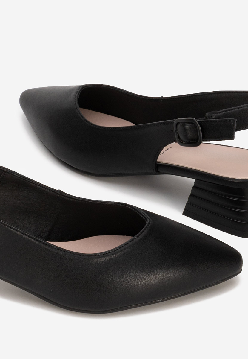 Pantofi slingback Ranina negri