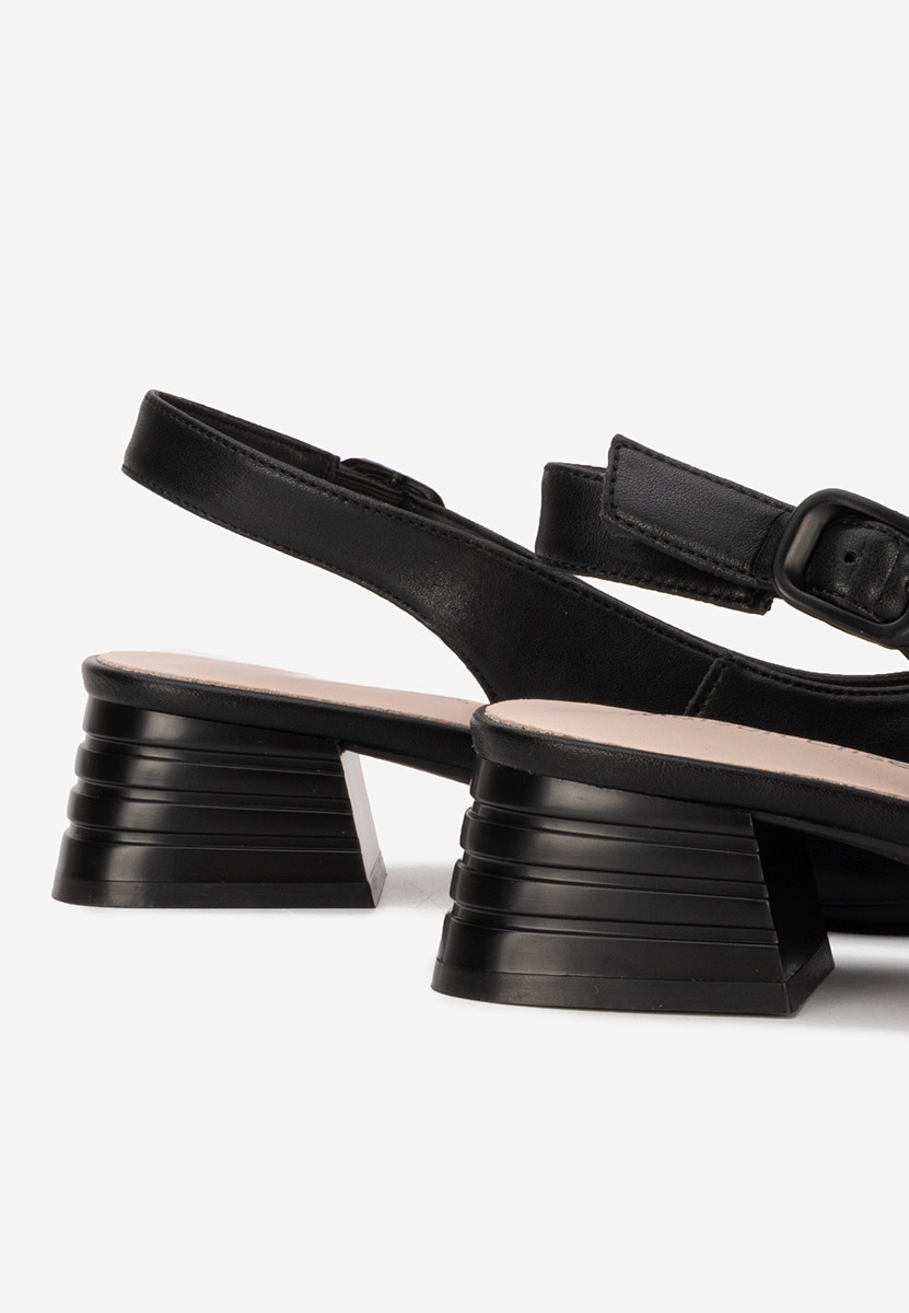 Pantofi slingback Ranina negri