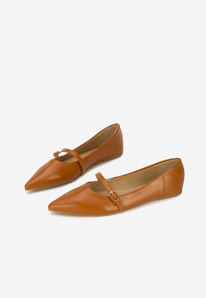 Balerini cu varf ascutit Izaura camel