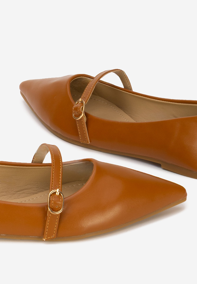 Balerini cu varf ascutit Izaura camel