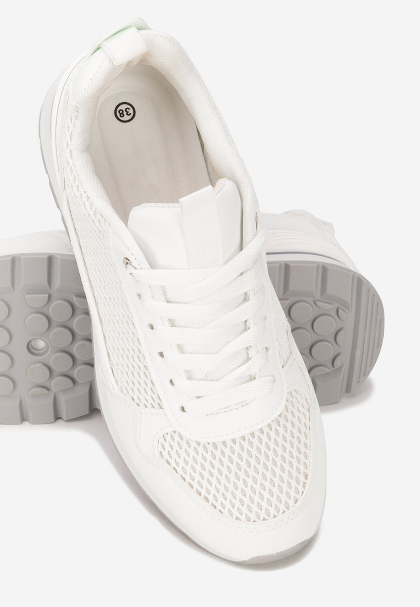 Sneakers dama Helenia albi