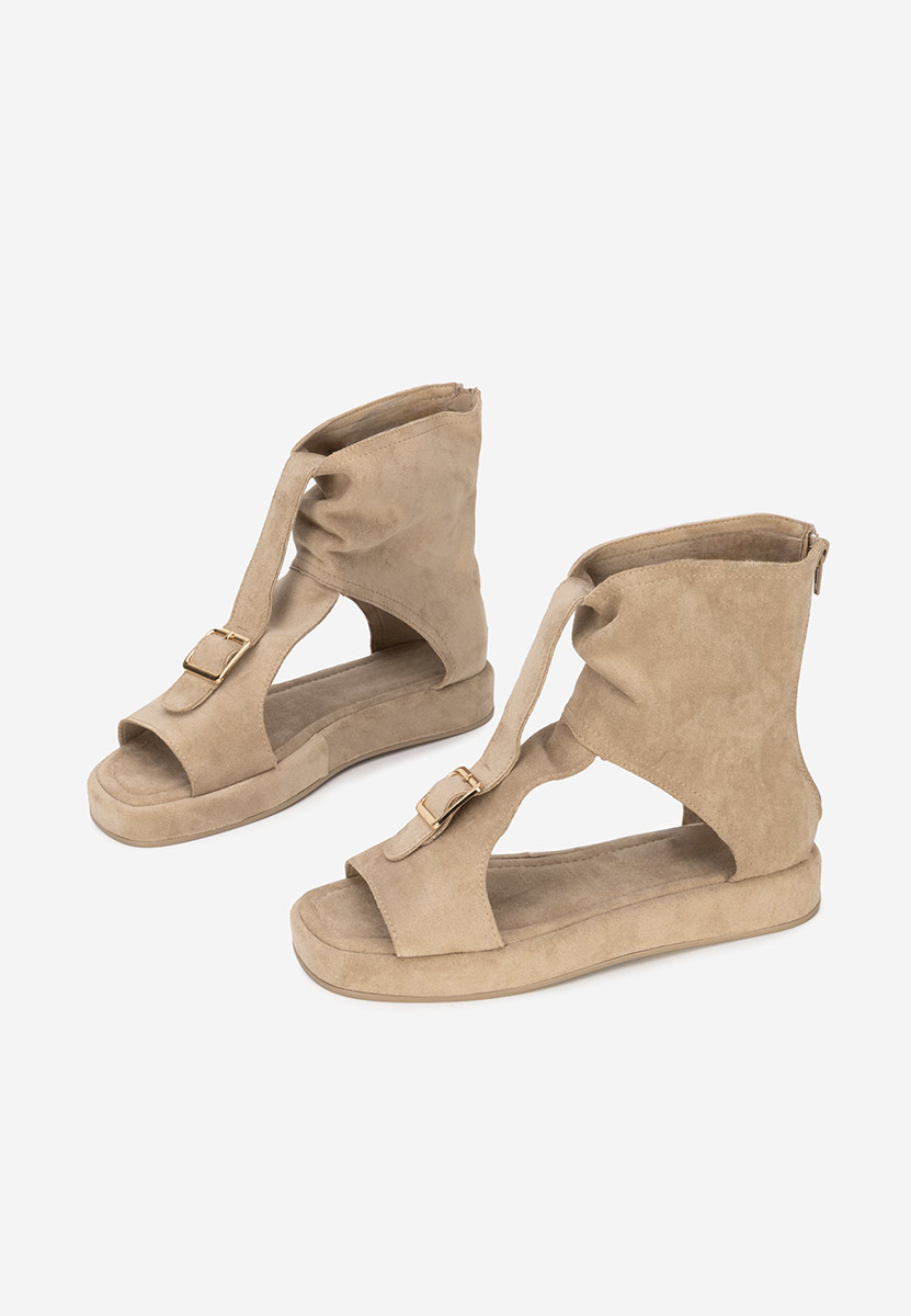 Sandale dama fara toc Petria kaki