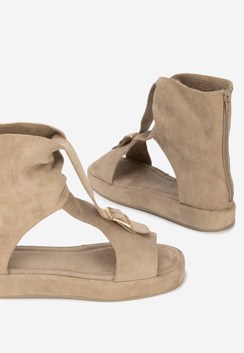 Sandale dama fara toc Petria kaki