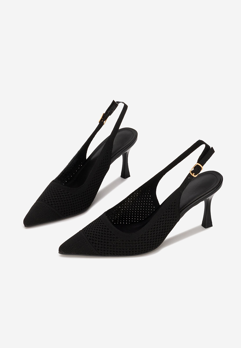 Pantofi slingback Veliria negri