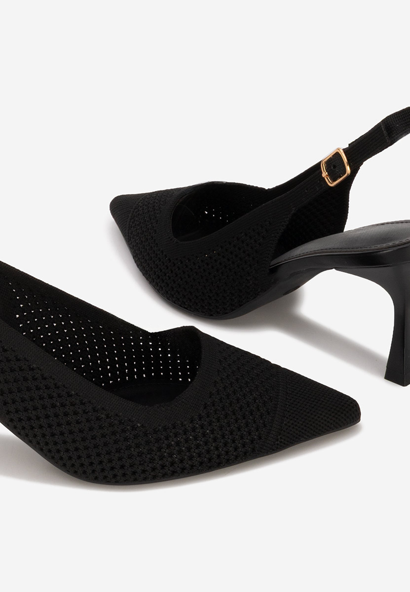 Pantofi slingback Veliria negri