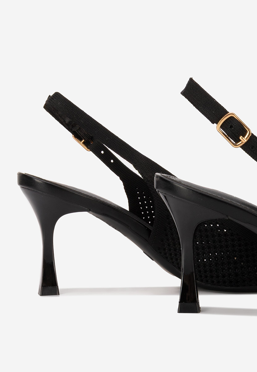 Pantofi slingback Veliria negri