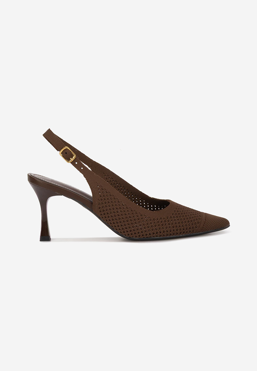 Pantofi slingback Veliria maro