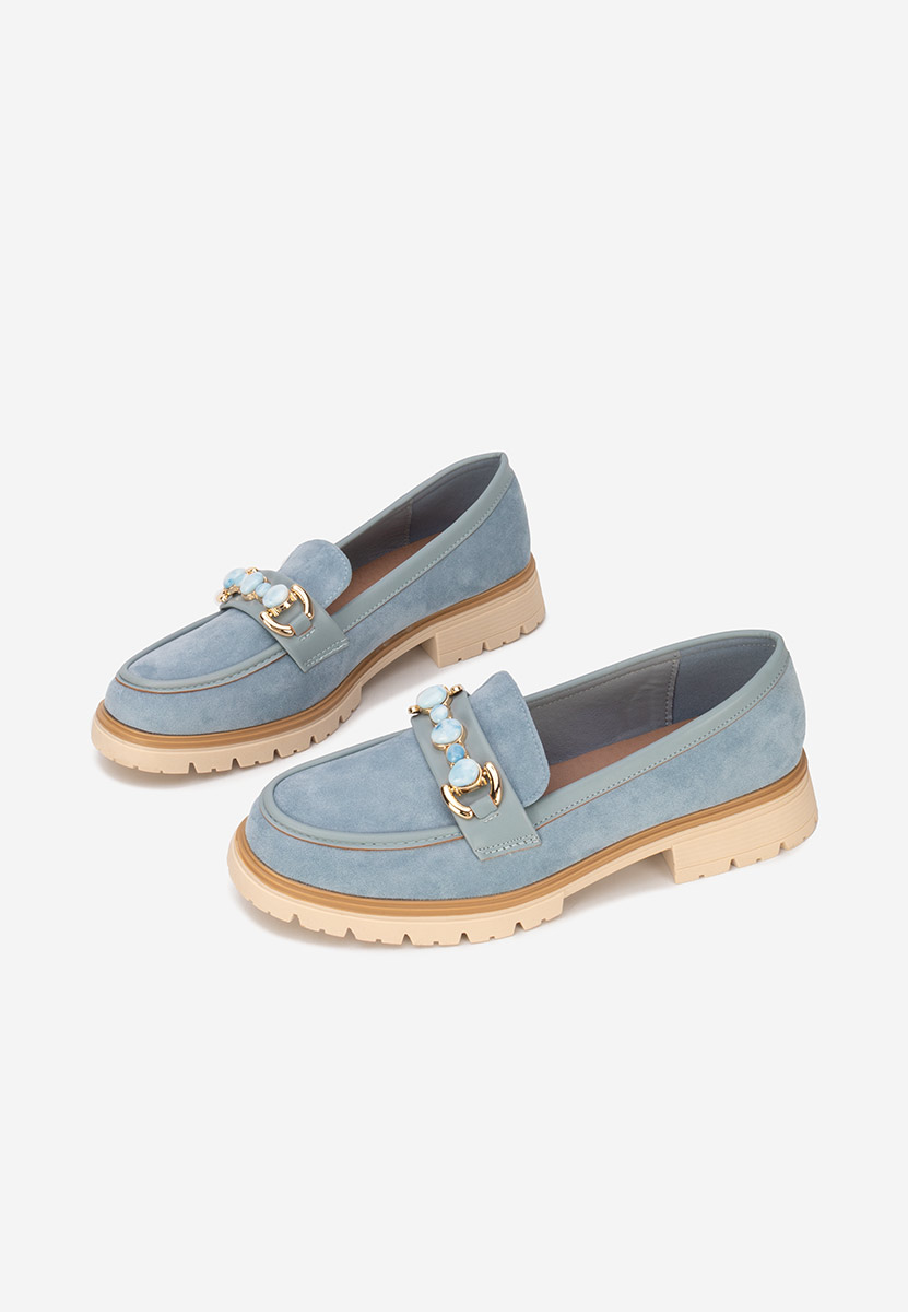 Mocasini dama Amberlin albastri