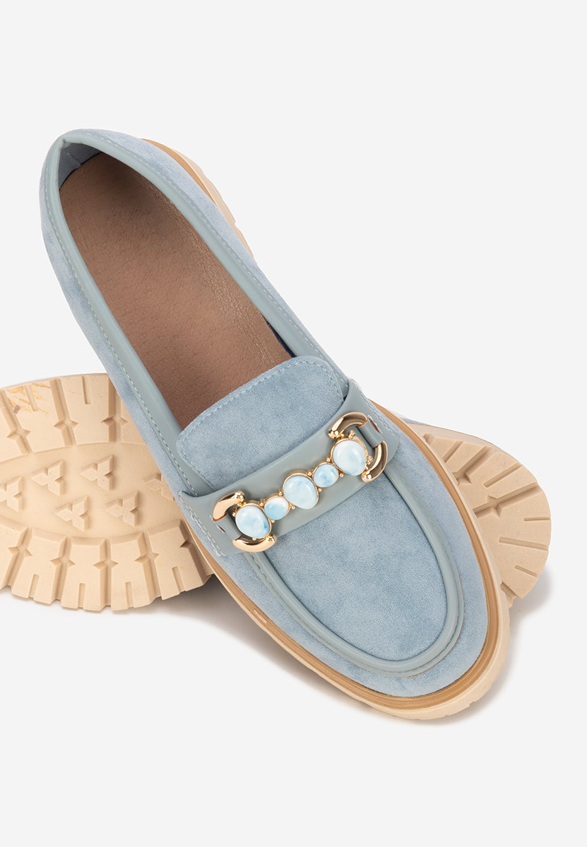 Mocasini dama Amberlin albastri