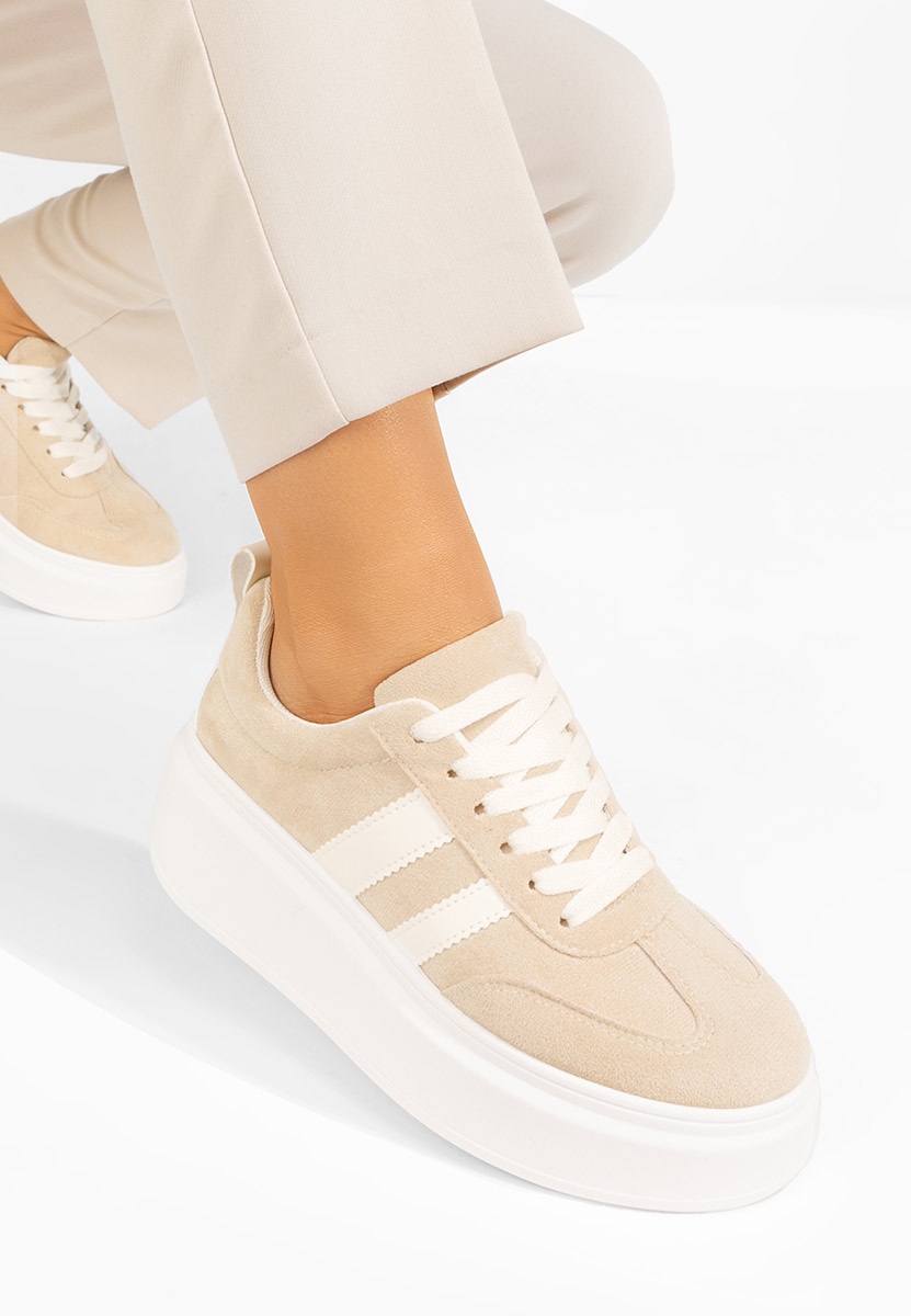 Sneakers cu platformă Semana bej