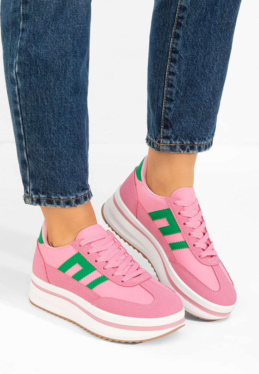 Sneakers cu platformă Jesie fucsia