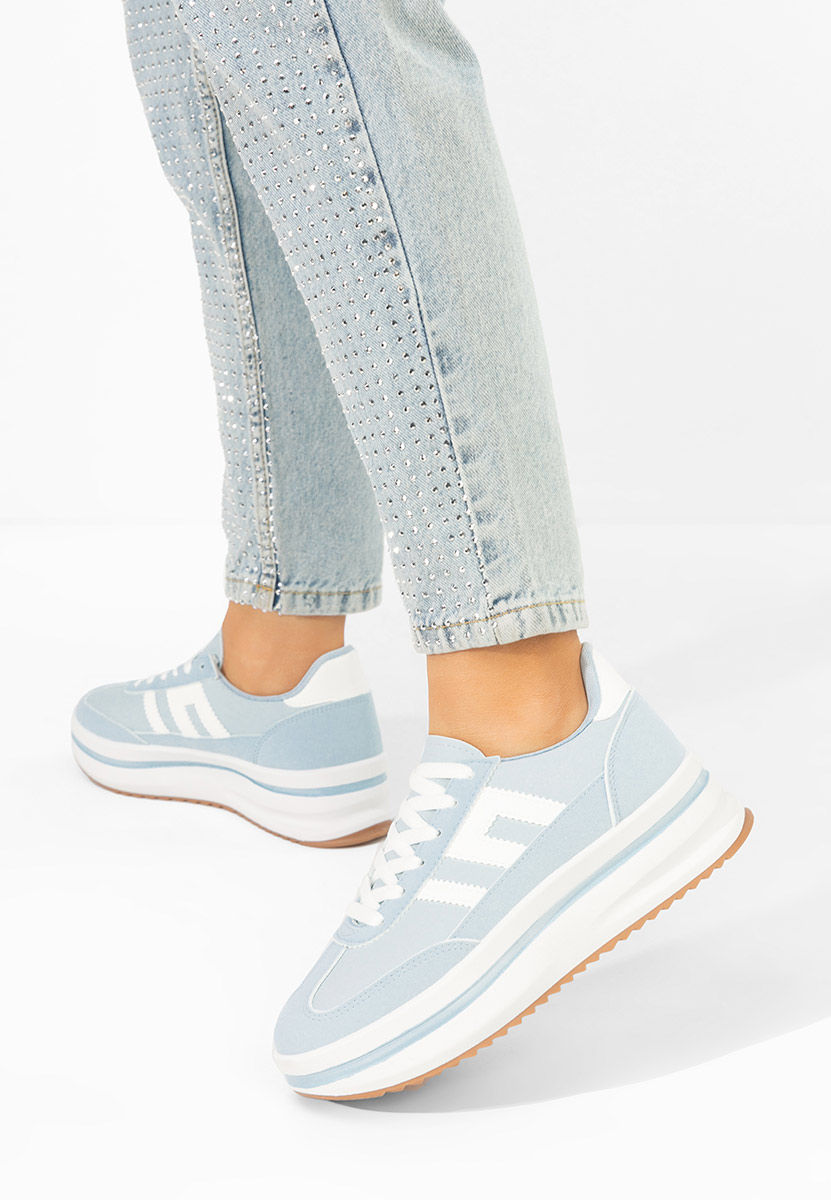 Sneakers cu platformă Jesie albastri