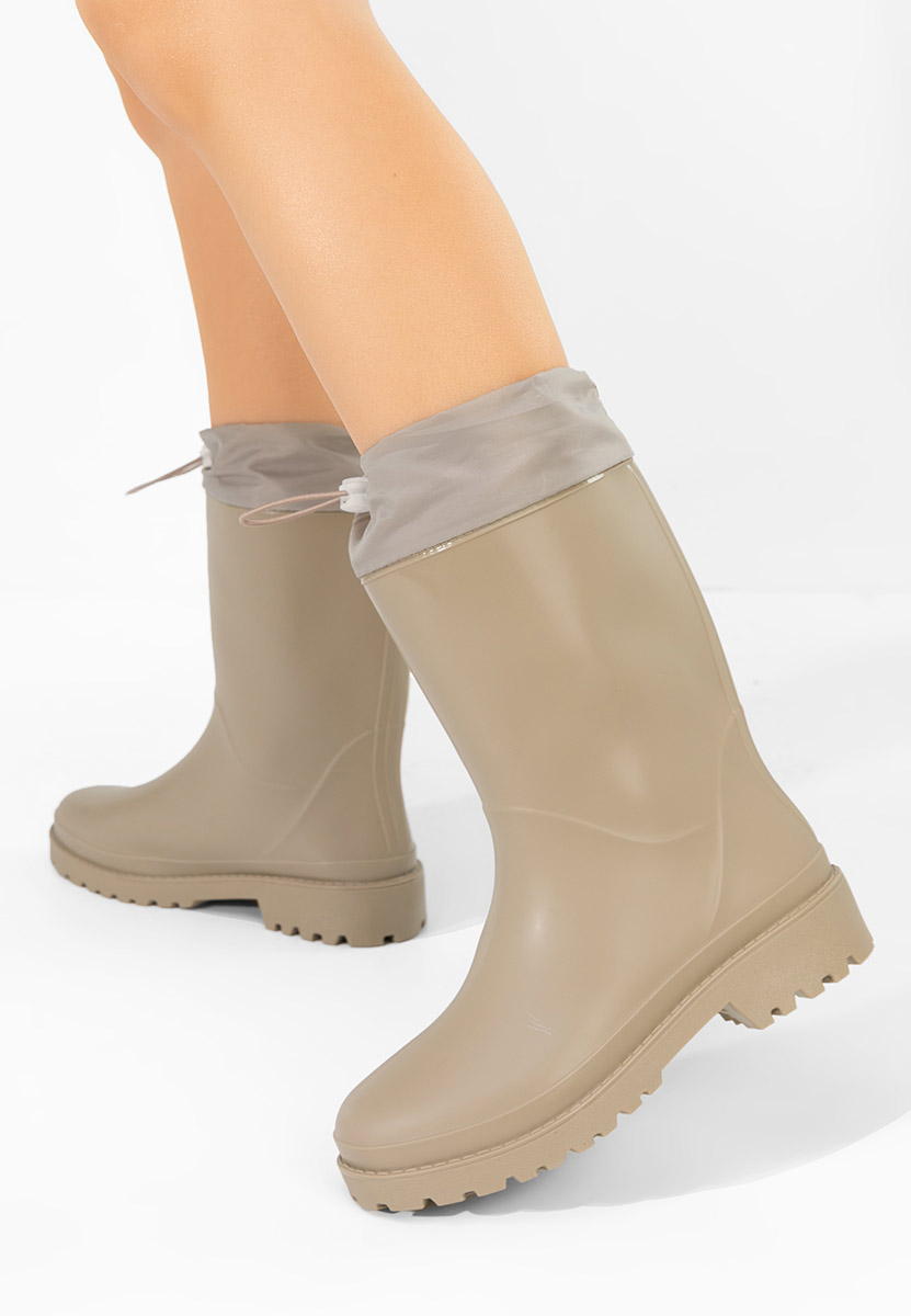 Cizme de cauciuc Zunaira bej