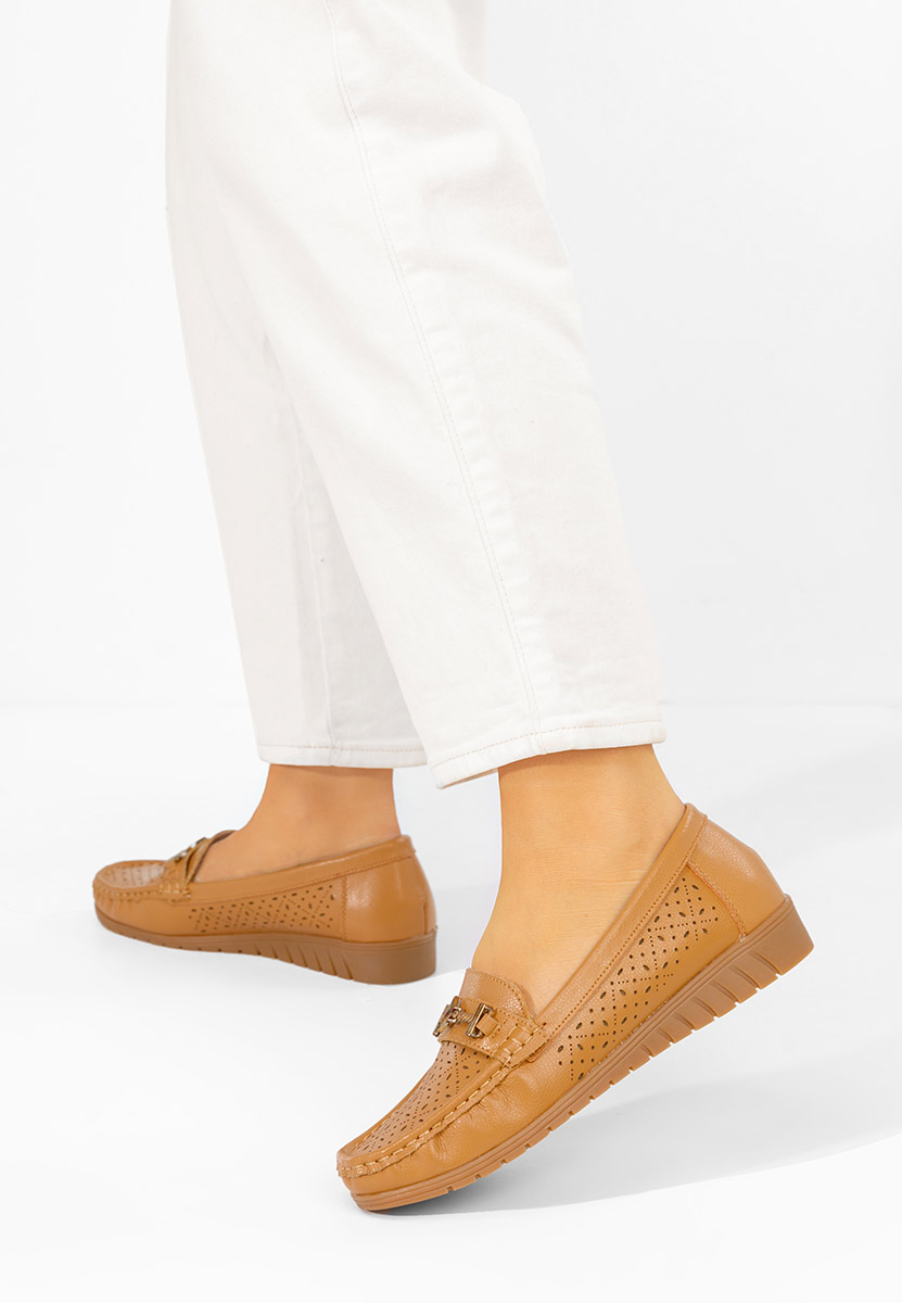 Mocasini dama Cristella camel
