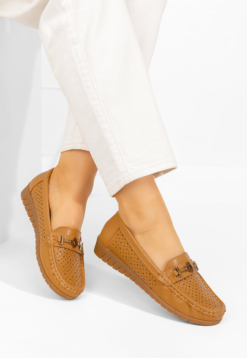 Mocasini dama Cristella camel