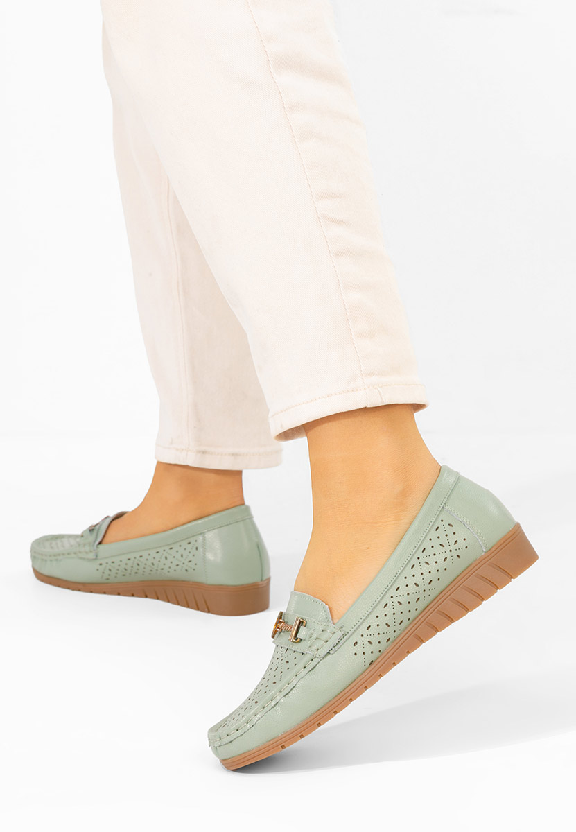Mocasini dama Cristella verzi