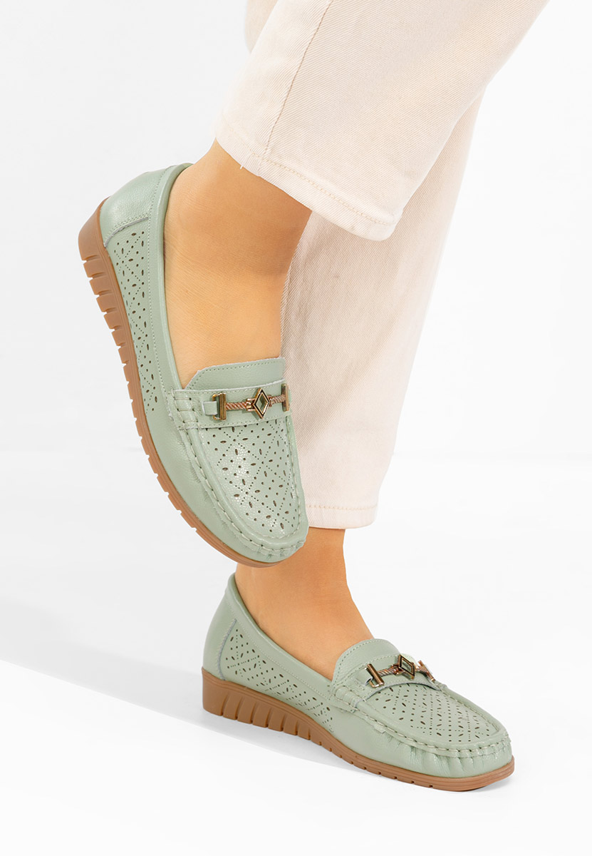 Mocasini dama Cristella verzi
