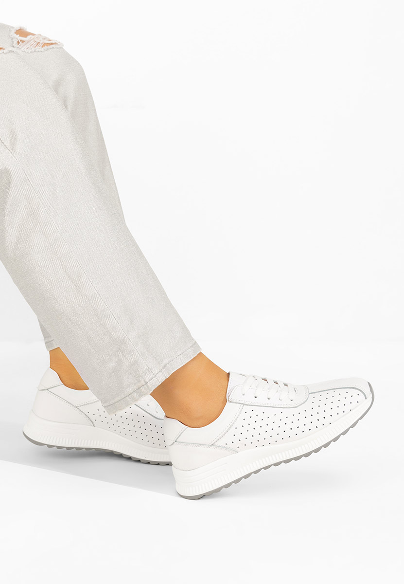 Sneakers dama Aspasia albi