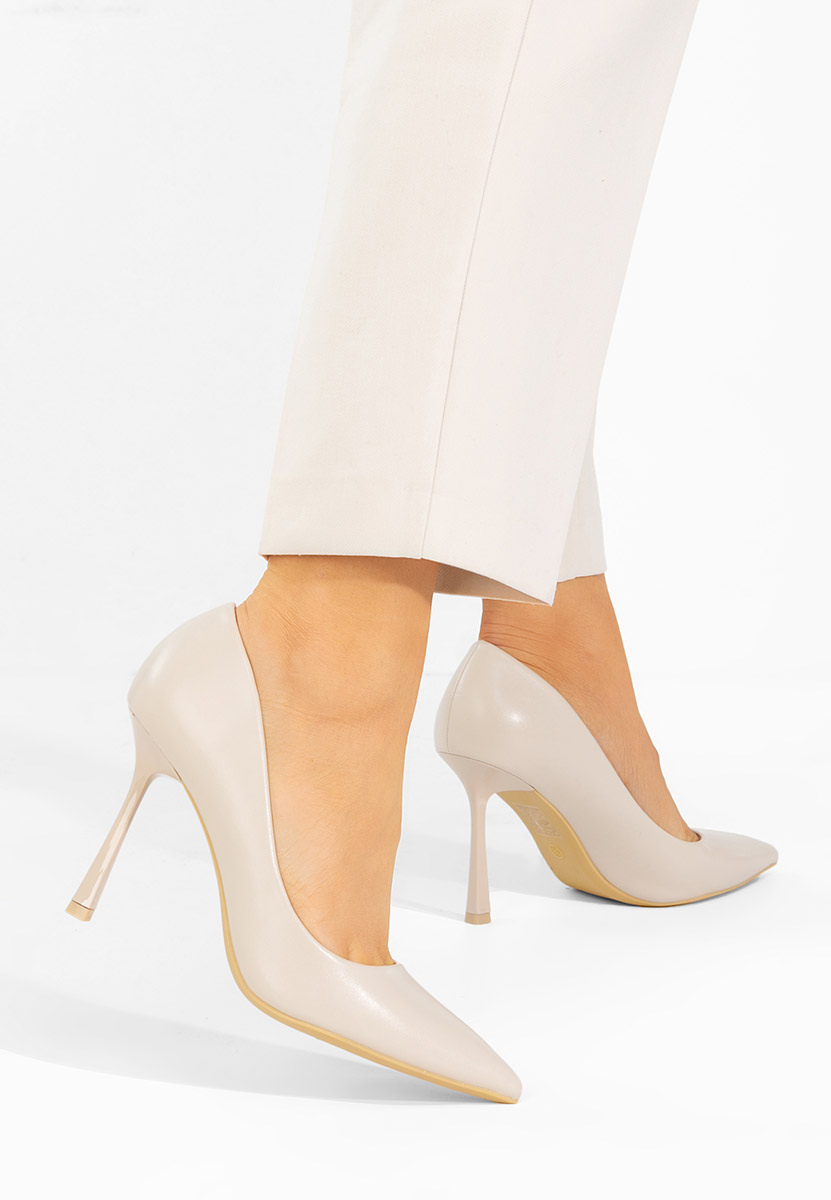 Pantofi stiletto Isabele bej