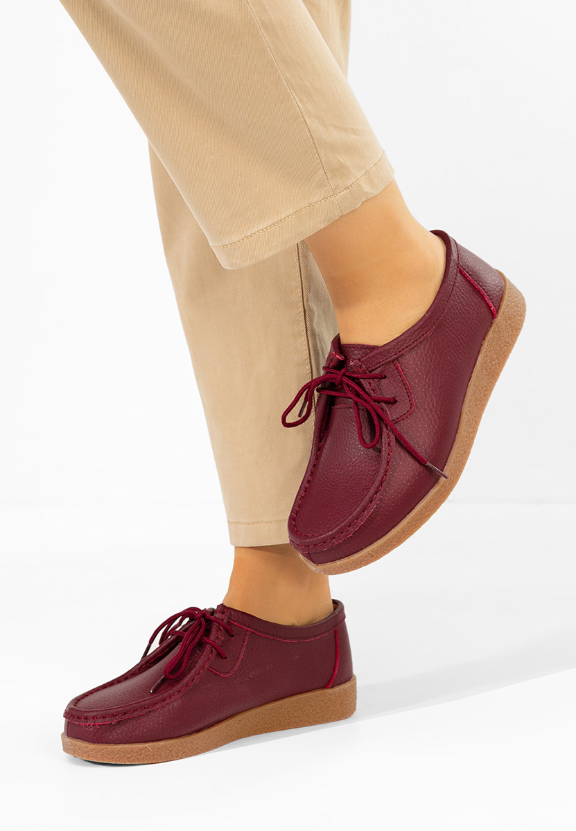 Mocasini dama Afinia grena