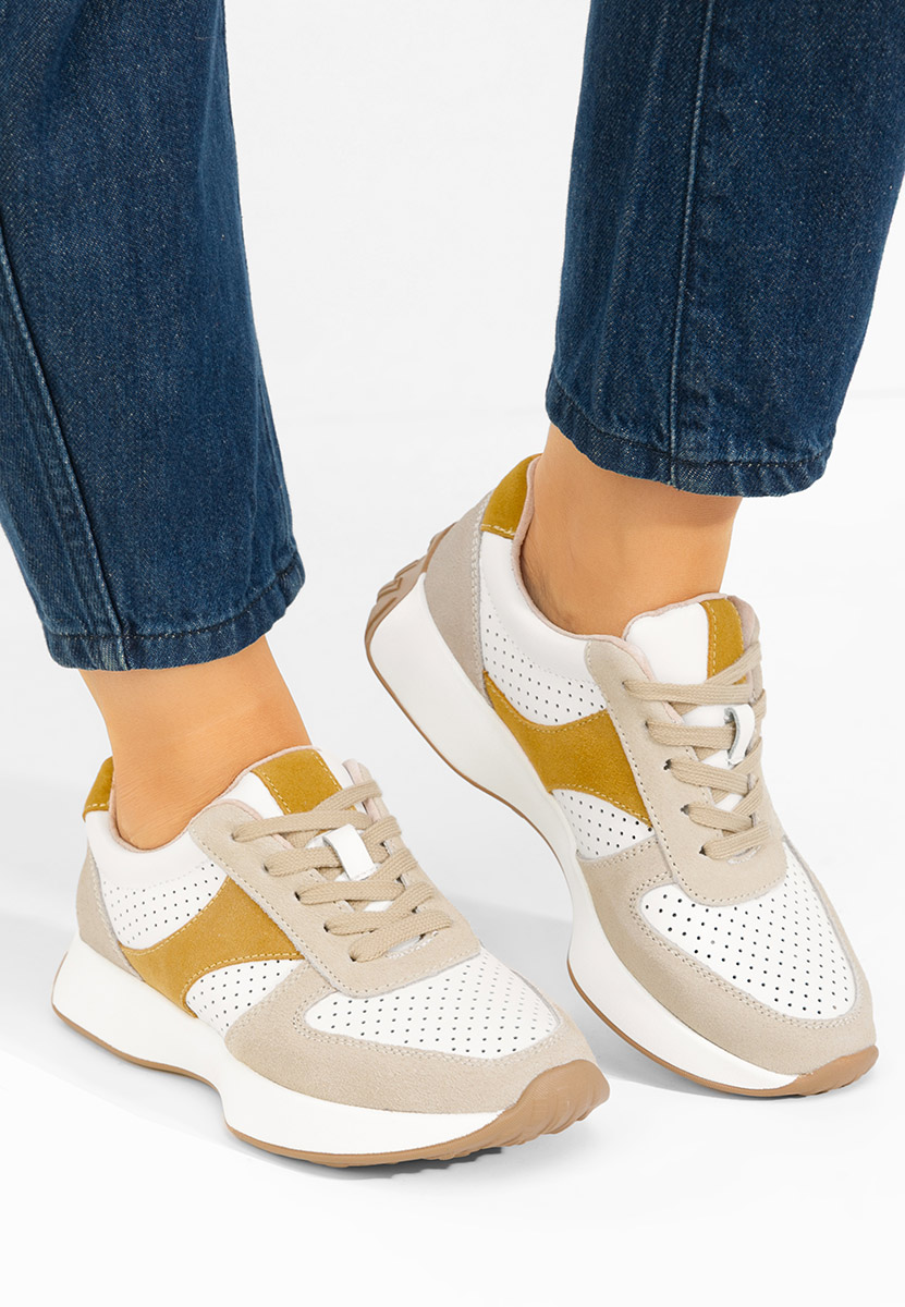 Sneakers dama Attila V4 albi