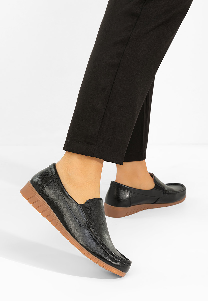 Mocasini dama piele Panoma negri