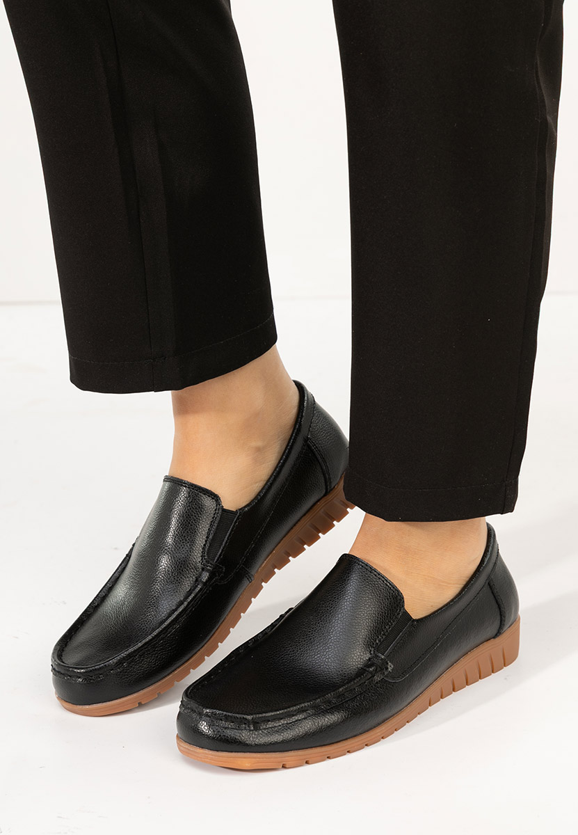 Mocasini dama piele Panoma negri