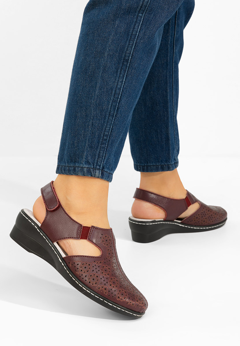 Pantofi slingback Ofelya grena