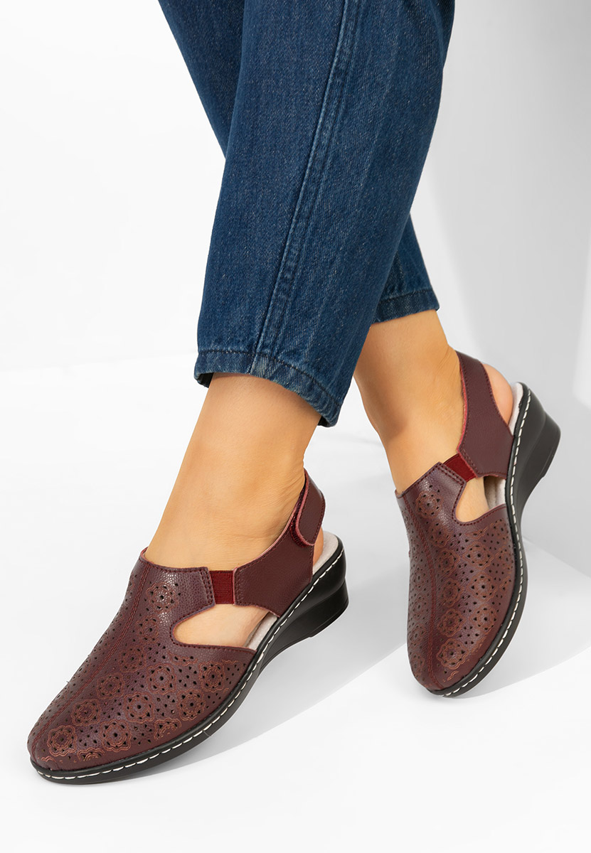 Pantofi slingback Ofelya grena