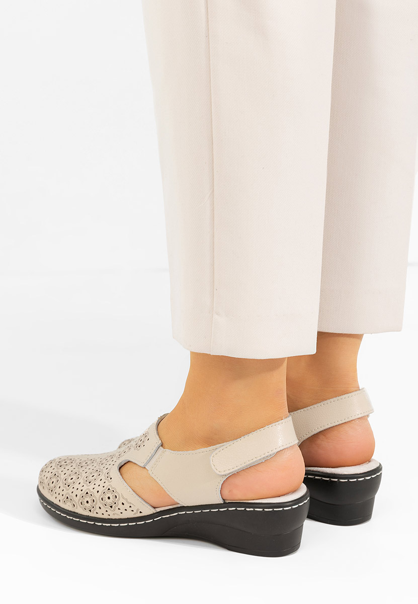 Pantofi slingback Ofelya bej
