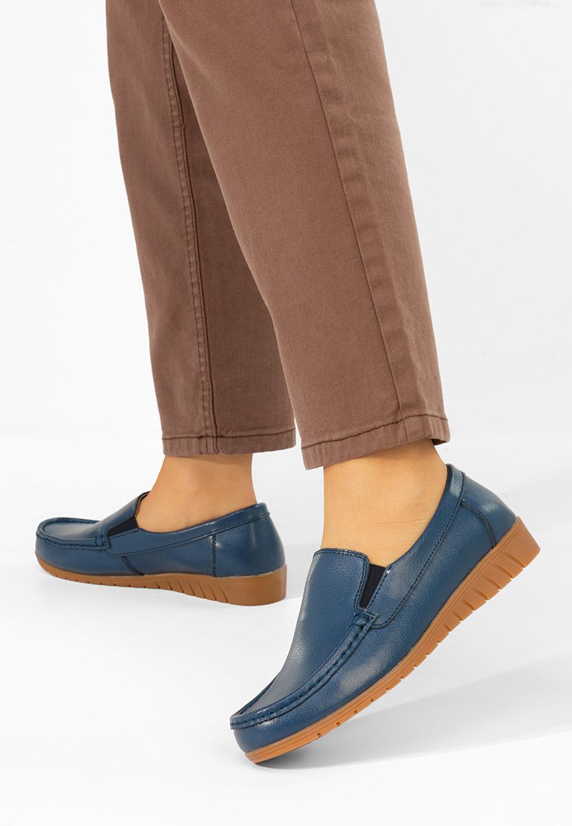 Mocasini dama piele Panoma navy