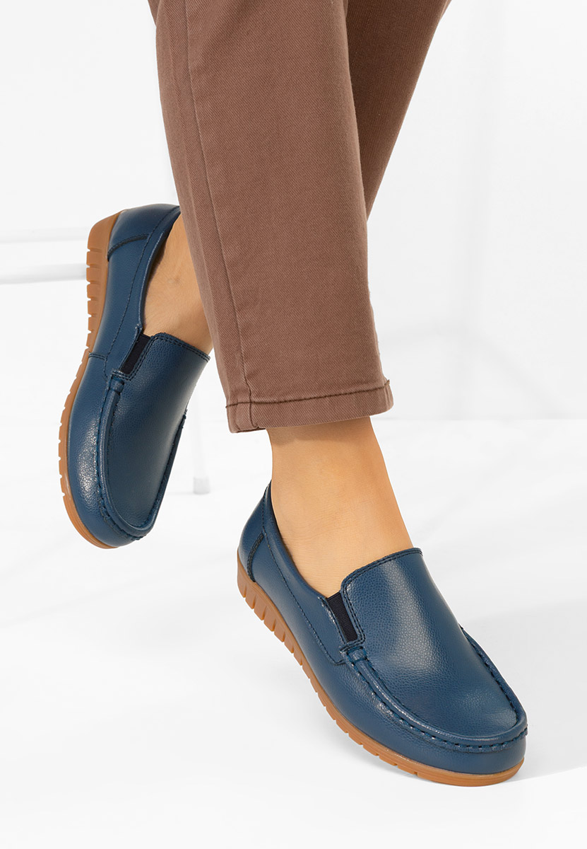 Mocasini dama piele Panoma navy