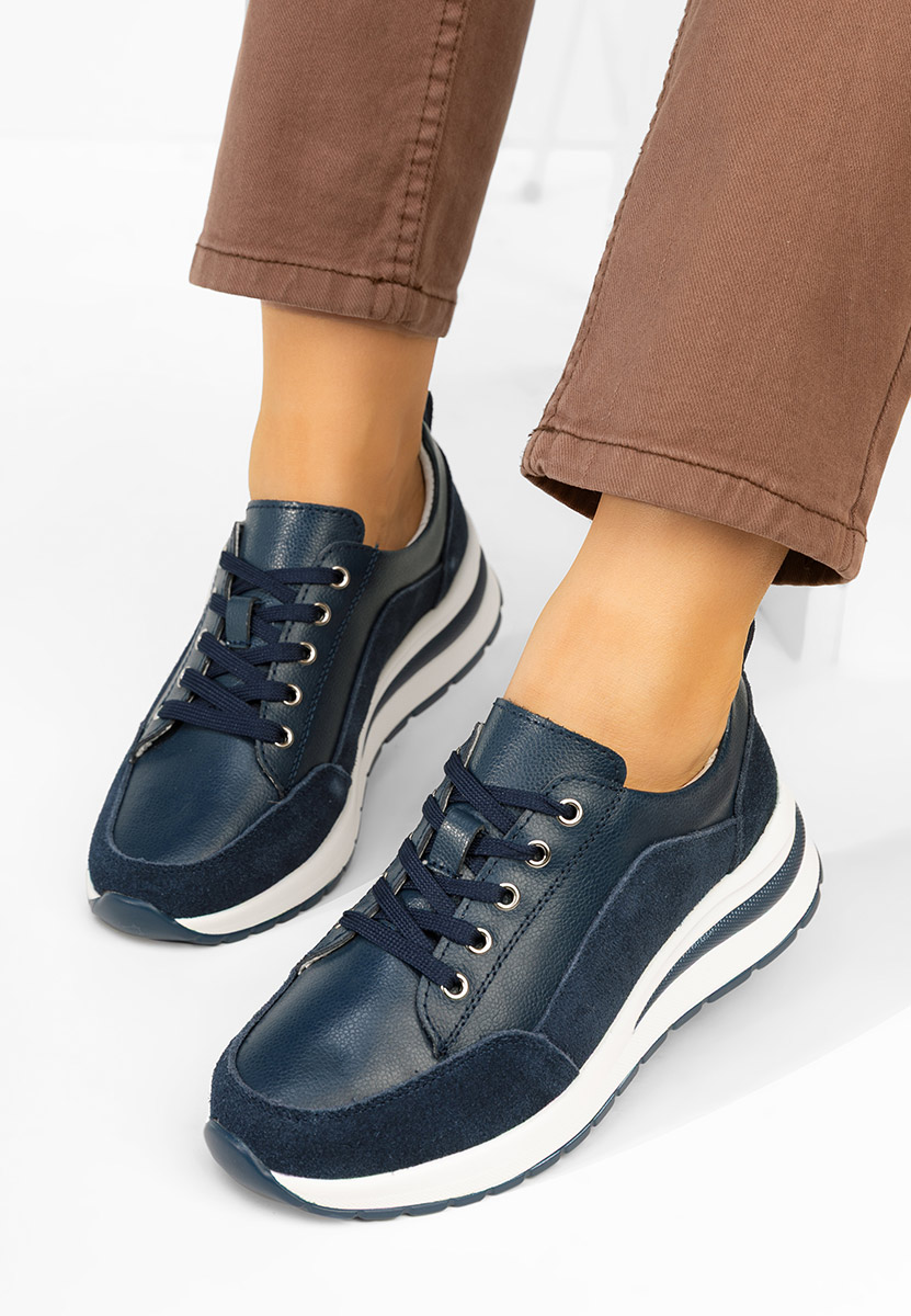 Sneakers cu platforma Janelia navy