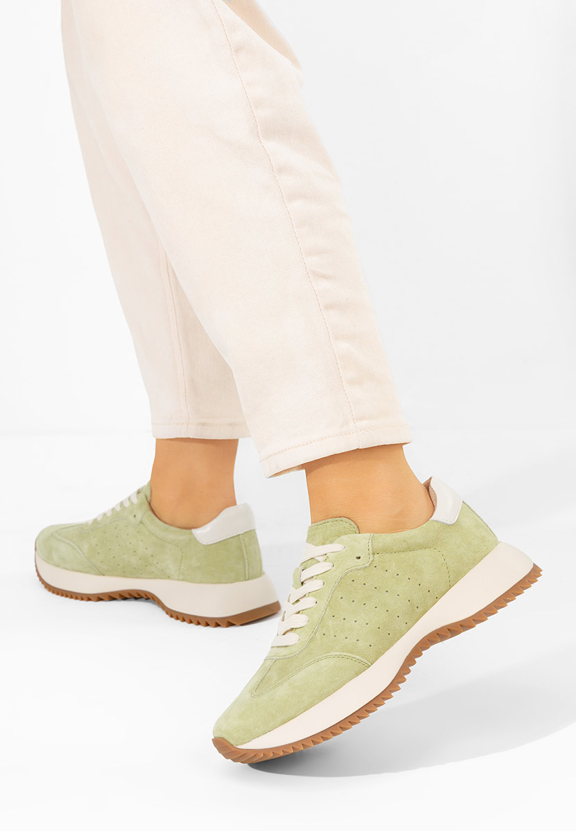 Sneakers dama piele Yasminia verzi