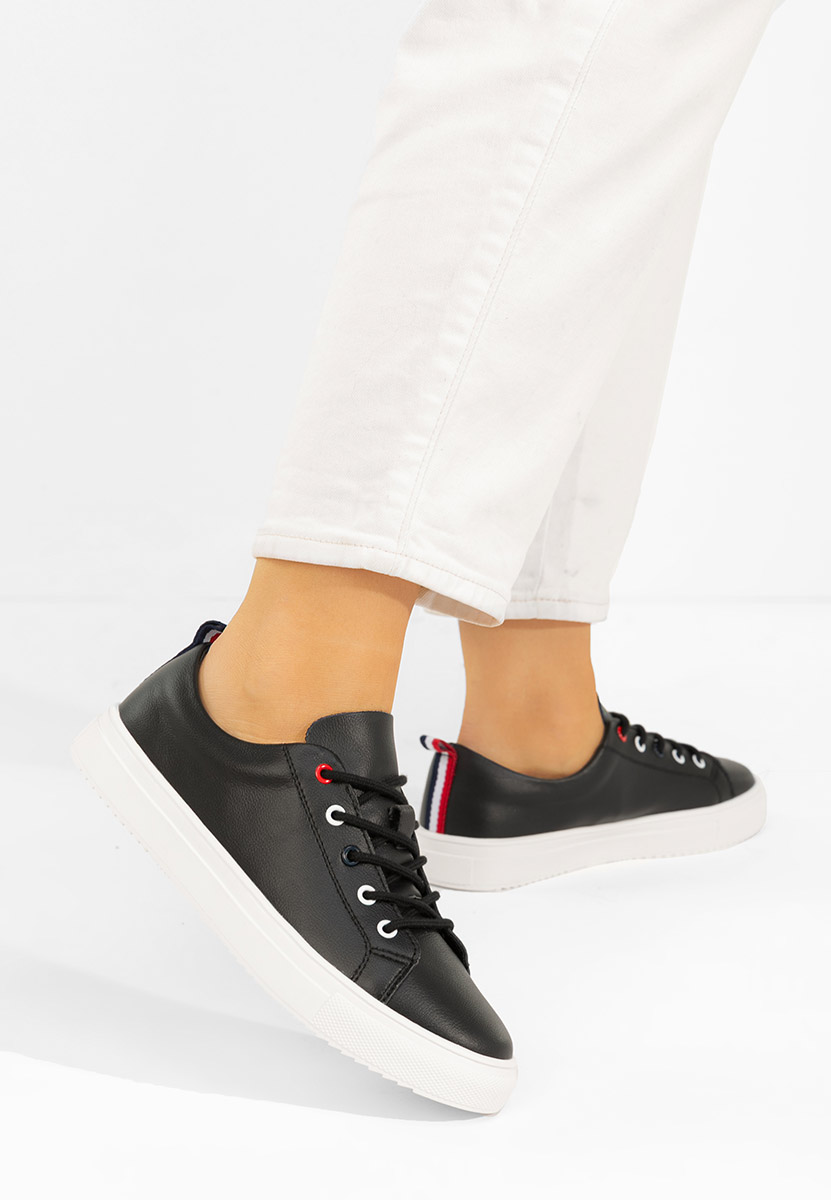 Pantofi casual dama piele Cataleia negri