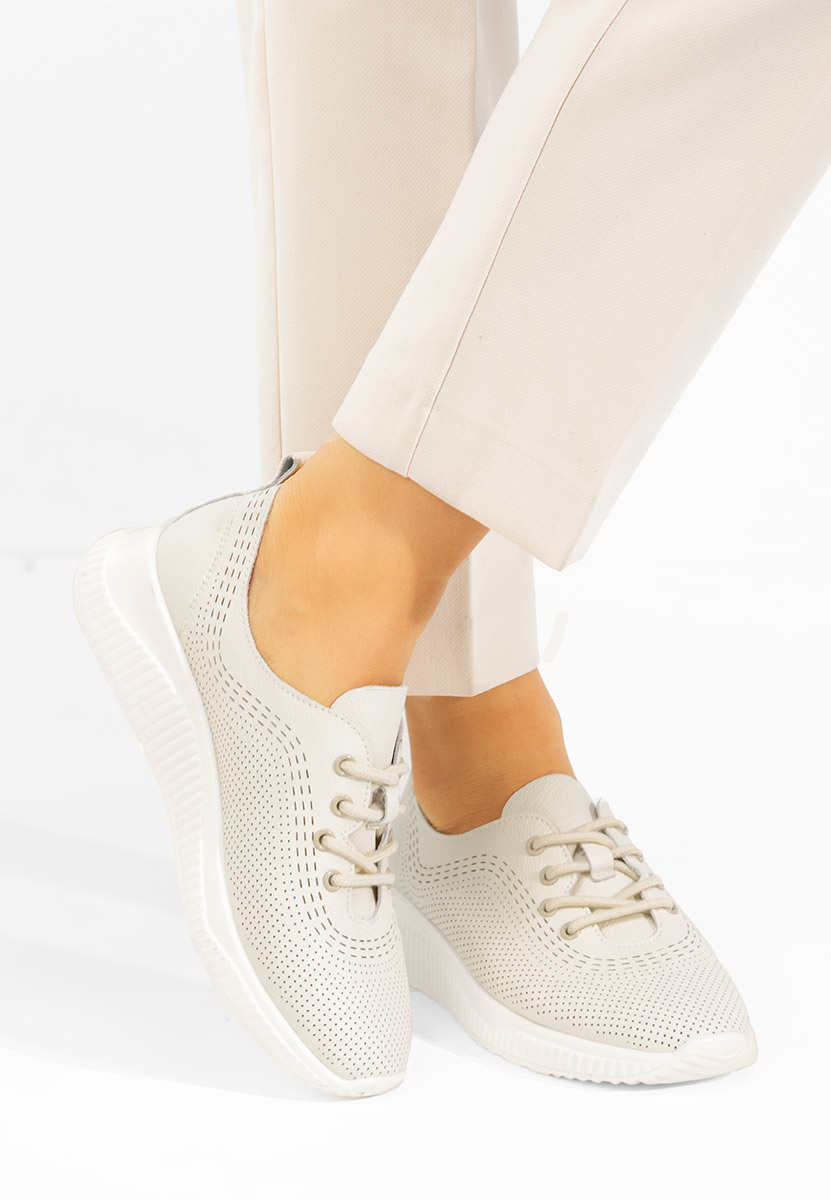 Pantofi casual dama piele Lafora bej