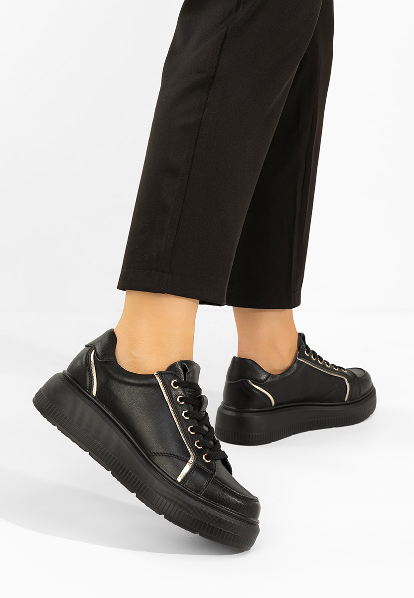 Sneakers dama piele Jolena negri