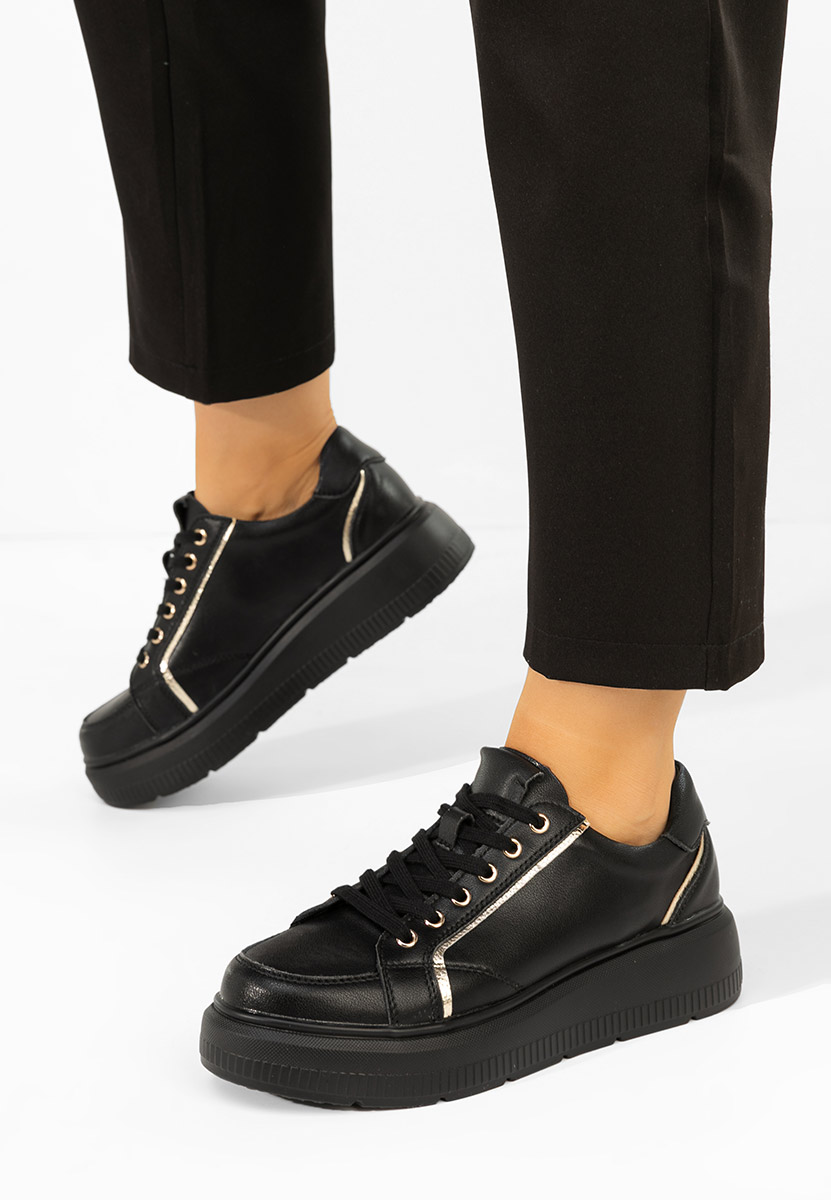 Sneakers dama piele Jolena negri
