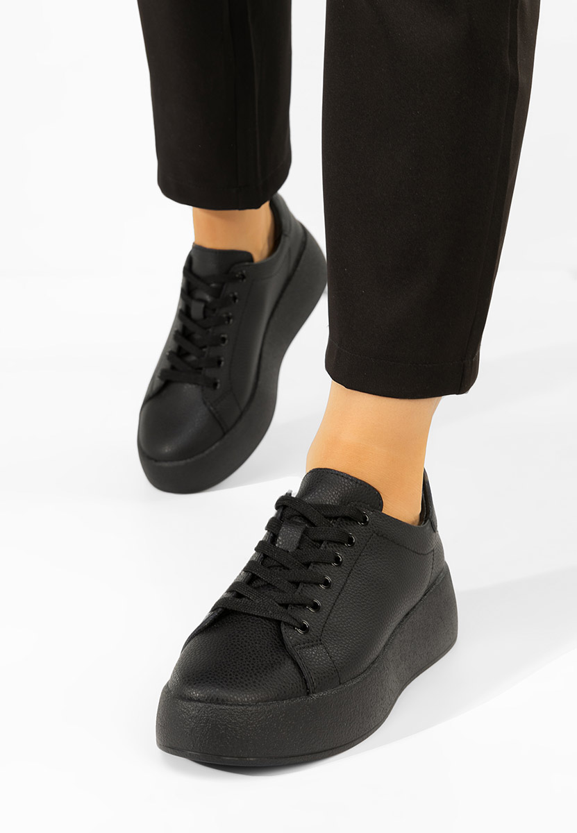 Sneakers dama piele Calypso negri