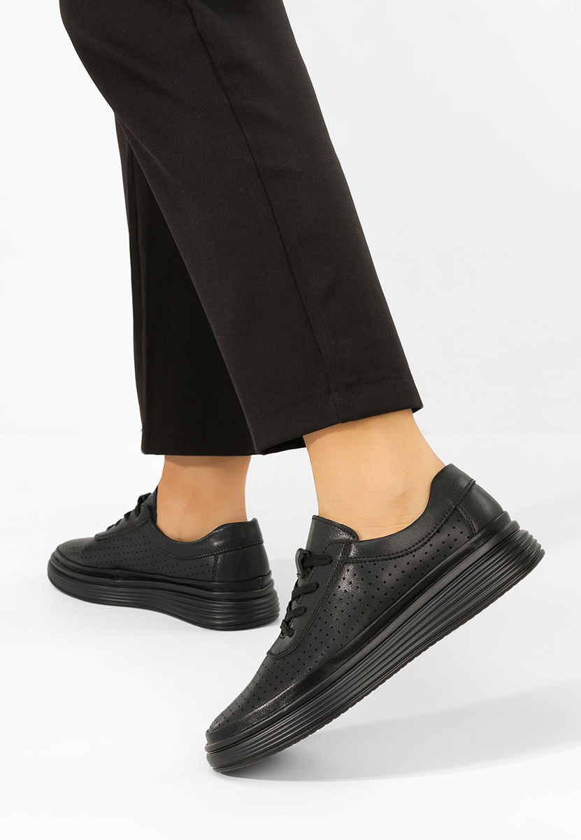 Sneakers dama piele Nederia negri