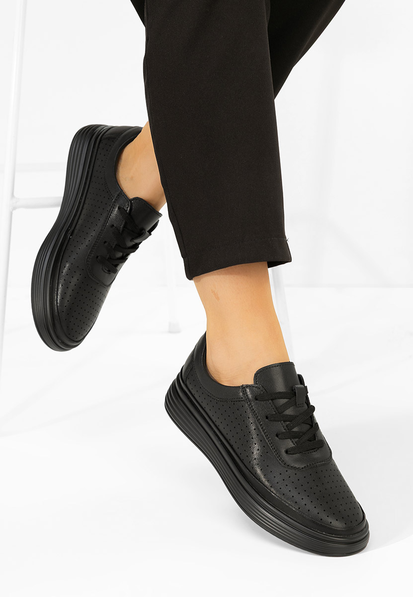 Sneakers dama piele Nederia negri
