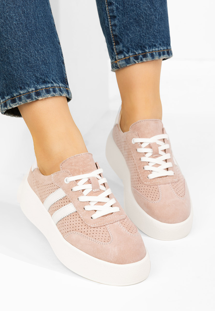 Sneakers dama piele Jiustina roz
