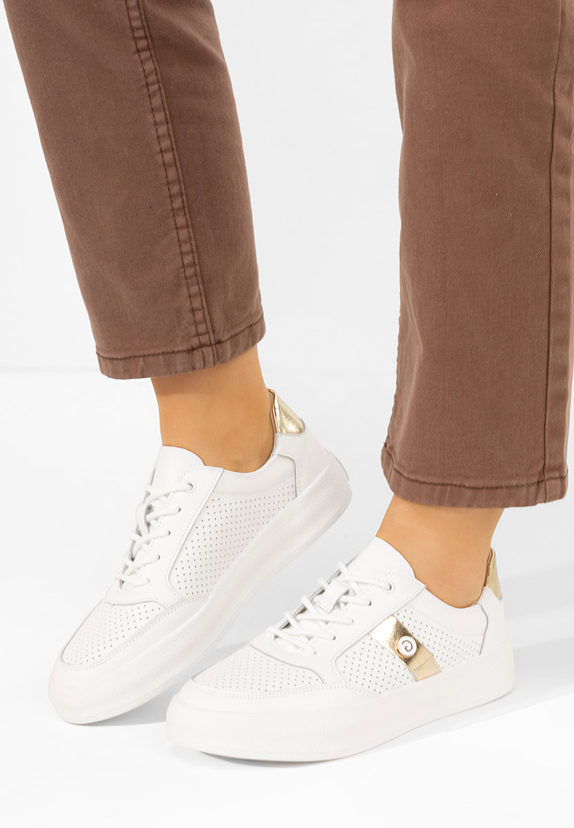 Sneakers dama piele Jayne albi